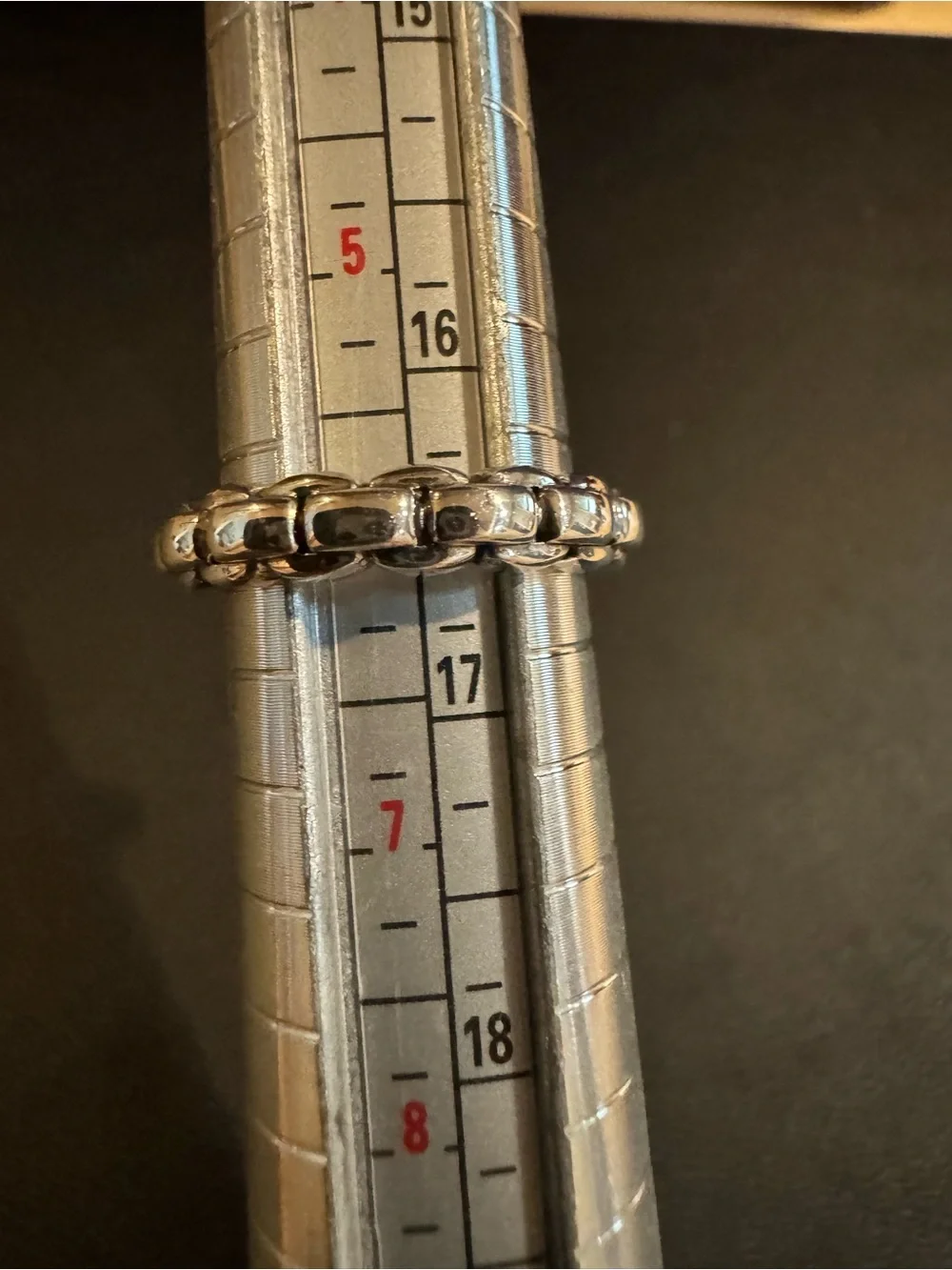 JAI Sterling Silver Stack Ring Set with Cognac Quartz Gemstone